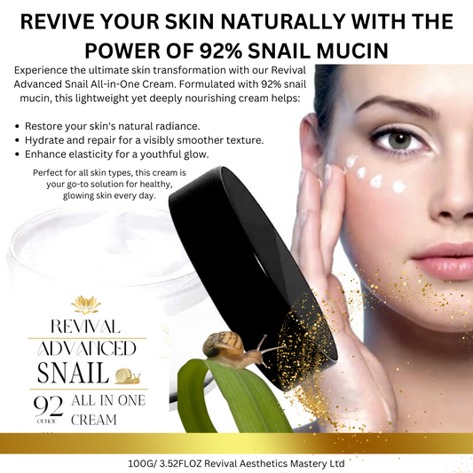 Advanced Snail Cream, Anti Wrinkle Face Moisturizer Anti Aging Face Lifting Nourishing Repair Snail Cream 100g