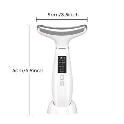 Microcurrent - Neck & Face 4 LED Therapy EMS  Specialised Tightening & Lifting Device - Anti Wrinkle - excess Skin -Double Chin Remover **Top Quality**