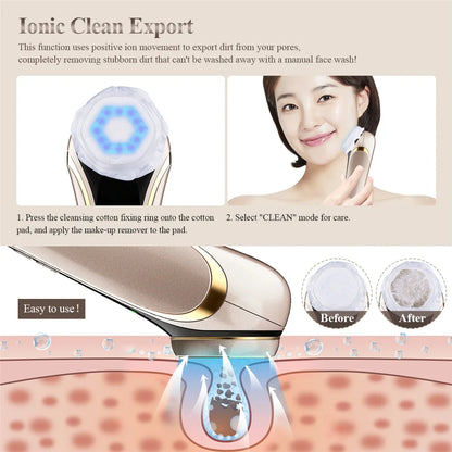 HIFU Face Skin Care EMS Facial Lifting Massager LED Photon Wrinkle Remover Vibration Anti-aging Device