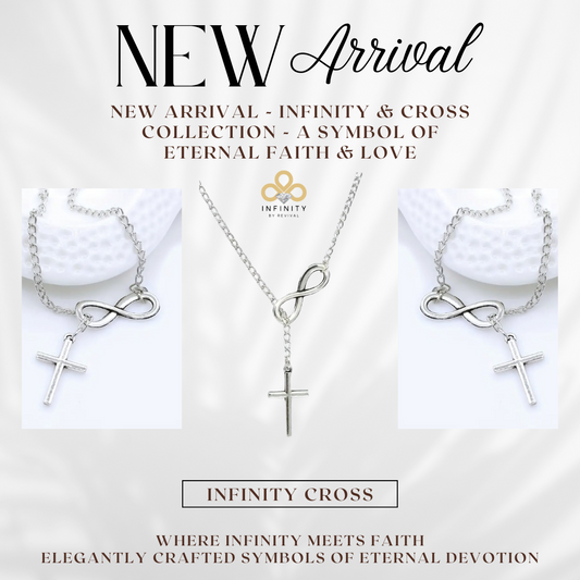 "Elegant Infinity and Cross Pendant Necklace"